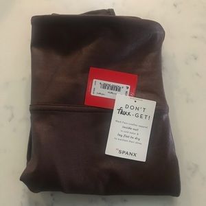 Spanx faux leather leggings- size M never worn